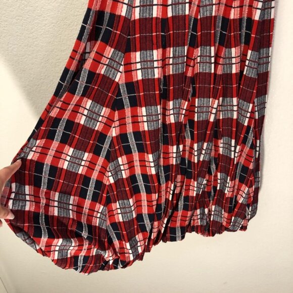 MCQ Alexander McQueen Plaid Textured Bubble Dress - Picture 5 of 8